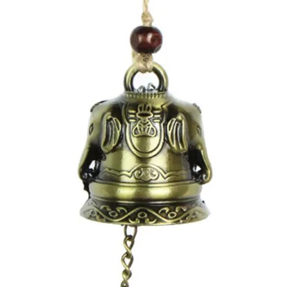 Bronze good LUCK Feng shui Buddha bell - Picture 3 of 10